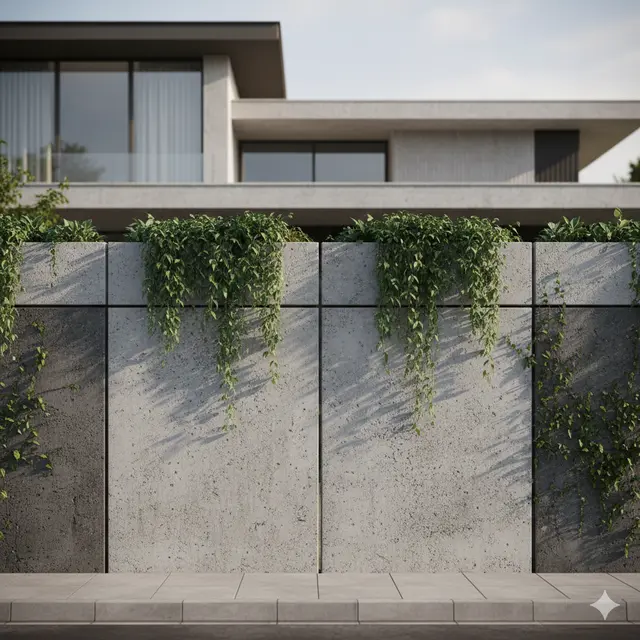 Model Pagar Beton Minimalis