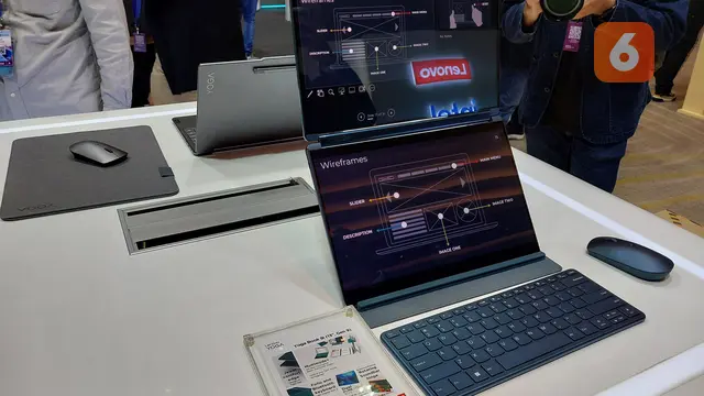 Laptop terbaru Lenovo dirilis di Bangkok, Thailand.