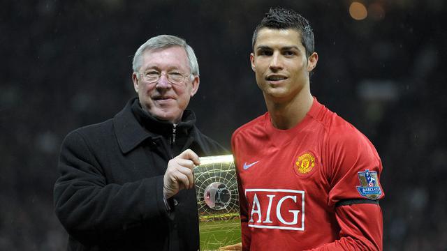 Alex Ferguson dan Cristiano Ronaldo (AFP PHOTO/ ANDREW YATES)