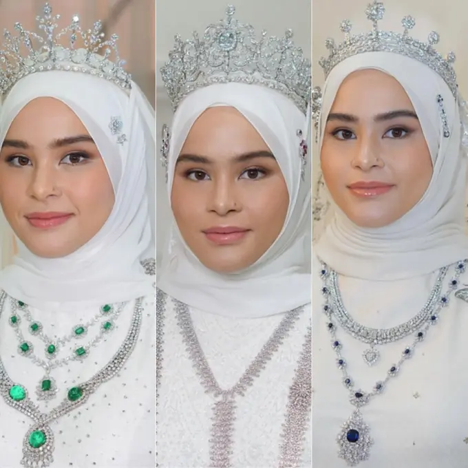Perhiasaan Puteri Kerajaan Pahang Malaysia, Afzan Aminah saat menikah