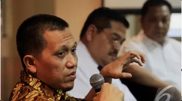 Agus Purnomo (Anggota DPR RI fraksi PKS) saat menjadi pembicara talk show  "Menyongsong Kabinet Baru Pro Daerah", Jakarta, Jumat (23/10/2014) (Liputan6.com/Andrian M Tunay