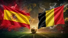 Ilustrasi Spanyol Vs Belgia di perempat final Piala Dunia 2026. (Bola.com/AI)