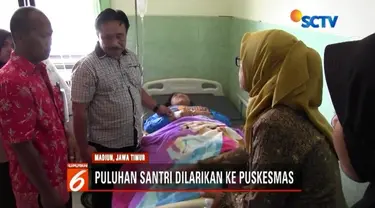 Puluhan santri dan santriwati Ponpes Babussalam, Madiun, keracunan makanan.