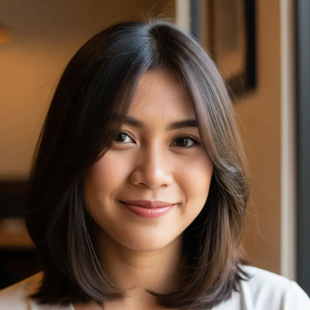 Gaya Rambut yang Bikin Wajah Terlihat Lebih Tirus dan Manis (Image by Gemini AI)