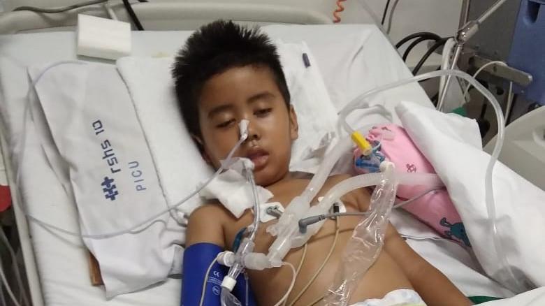 Arjuna Arya bocah berusia enam tahun penderita GBS (Istimewa)