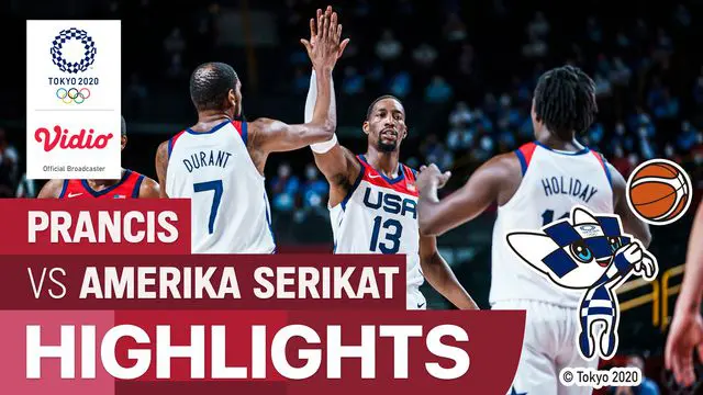 VIDEO: Amerika Serikat Meraih Medali Emas Basket Putra Olimpiade Tokyo 2020 Setelah Taklukkan Prancis di Final