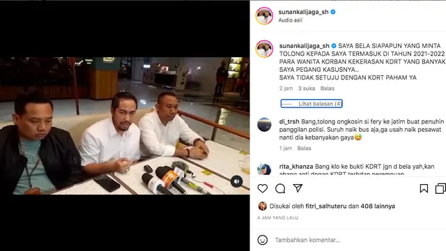 Banyak Dihujat Karena Bantu Ferry Irawan, Sunan Kalijaga: Saya Tidak Setuju dengan KDRT, Saya Bela Siapapun yang Minta Tolong kepada Saya