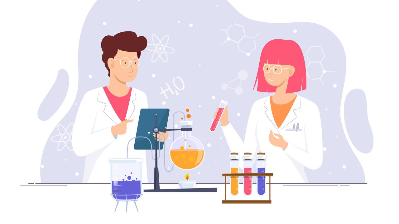 Ilustrasi penelitian kimia