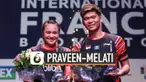 Pasangan ganda campuran Indonesia Praveen-Melati berhasil menjuarai ajang Prancis Terbuuka 2019.