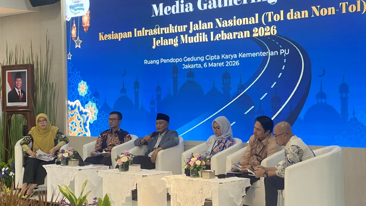 Menteri Pekerjaan Umum (PU), Dody Hanggodo  di Kementerian PU, Jumat (6/3/2026). (Liputan6.com/Christian)
