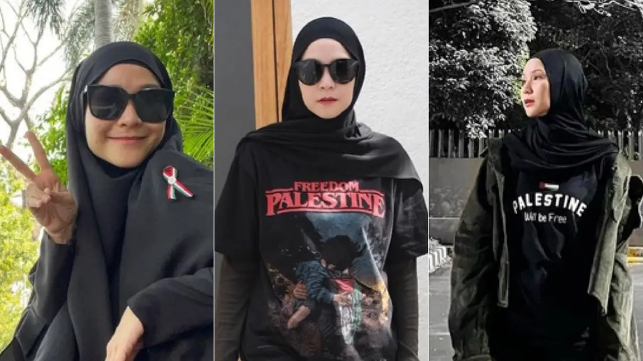 Potret Zaskia Adya Mecca Bela Palestina