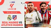 Live streaming big match La Liga: Real Madrid vs Atlético Madrid di Vidio pekan ini. Saksikan duel panas Derby Madrid pekan ini dan dukung tim favoritmu di La Liga hanya di layanan OTT Vidio. (sum. doc. vidio.com)