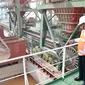 Direktur Utama Perum BULOG Budi Waseso yang hadir langsung di Pelabuhan Teluk Lamong Surabaya saat memantau kedatangan kapal pertama impor jagung pakan ternak pada hari ini Rabu (14/11) (dok: Perum Bulog)