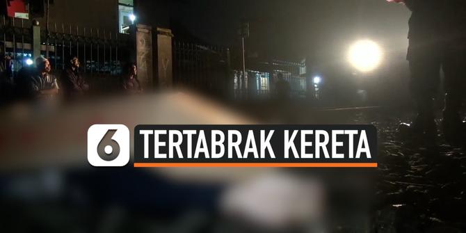 VIDEO: Pakai Headset, Pria Tewas Tertabrak KRL Tangerang