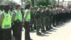 Antisipasi aksi Rohingya ribuan personel Polda jawa Tengah dan Kodam Diponegoro menjaga ketat Candi borobudur dan Mesjid An-Nur Magelang 