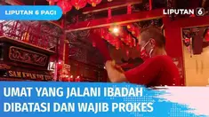 Mendekati Hari Raya Imlek, sejumlah vihara nampak telah dipenuhi para umat yang tengah beribadah. Prokes ketat sudah jadi syarat wajib, pihak pengurus pun batasi kapasitas untuk beribadah di vihara.