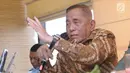 Menteri Pertahanan, Ryamizard Ryacudu saat memberi keterangan terkait isu terorisme di Jakarta, Senin (14/5). Selain itu, pihak Kemenhan juga telah menyiapkan dua strategi dalam menanggapi gugatan Avanti Communications. (Liputan6.com/Helmi Fithriansyah)