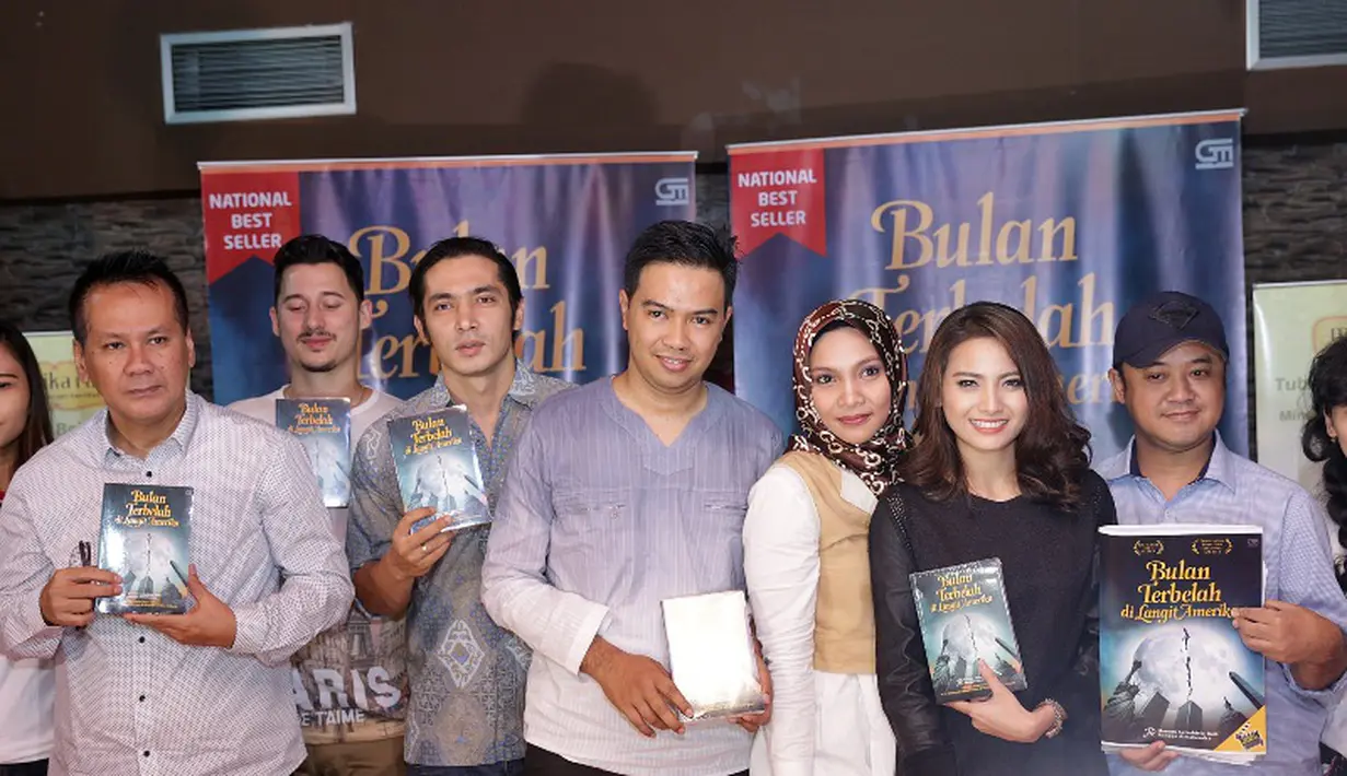 Konperensi pers Bulan Terbelah di Langit Amerika. (Galih W. Satria/Bintang.com)