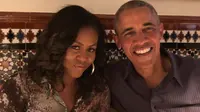Michelle dan Barack Obama menuliskan pesan manis bertepatan di momen hari jadi pernikahan mereka yang ke-28. (dok. Instagram @michelleobama/https://www.instagram.com/p/CF5OFHkA4zk/)