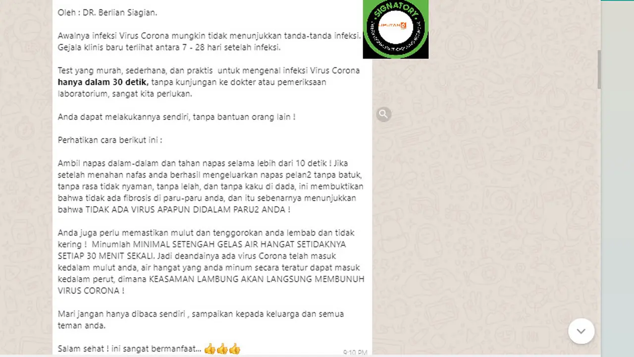 Cek Fakta Liputan6.com menelusuri informasi tentang tes Covid-19 murah dan sederhana