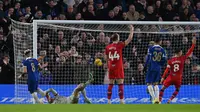Enzo Fernandez mencetak gol saat Chelsea melawan Preston di Piala FA (AFP)