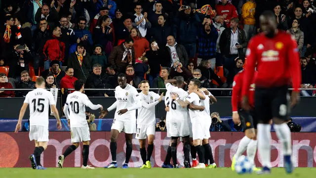 Valencia Tekuk Manchester United 2-1