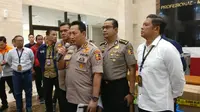 Kabareskrim Polri Komjen Listyo Sigit di Bareskrim Polri, Kamis (30/1/2020). (Liputan6.com/Nanda Perdana Putra)