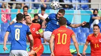 Kembalinya Marco Verratti ke starting lineup Italia telah menambah dimensi baru pada permainan timnas Italia. Pemain berusia 28 tahun itu telah membayar kepercayaannya dengan beberapa penampilan berkelas. (Foto: AFP/Pool/Andreas Solaro)