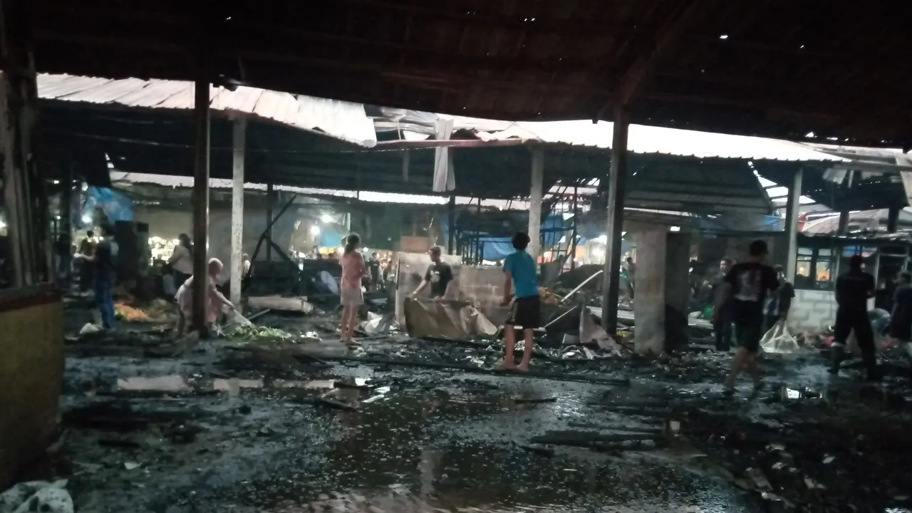60 Kios di Pasar Induk Kemang Bogor Ludes Kebakaran, Diduga Akibat Gas Elpiji Bocor