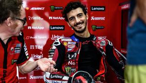 Pembalap Ducati, Pecco Bagnaia pada tes pramusim MotoGP Sepang 2026. (X/Ducati)