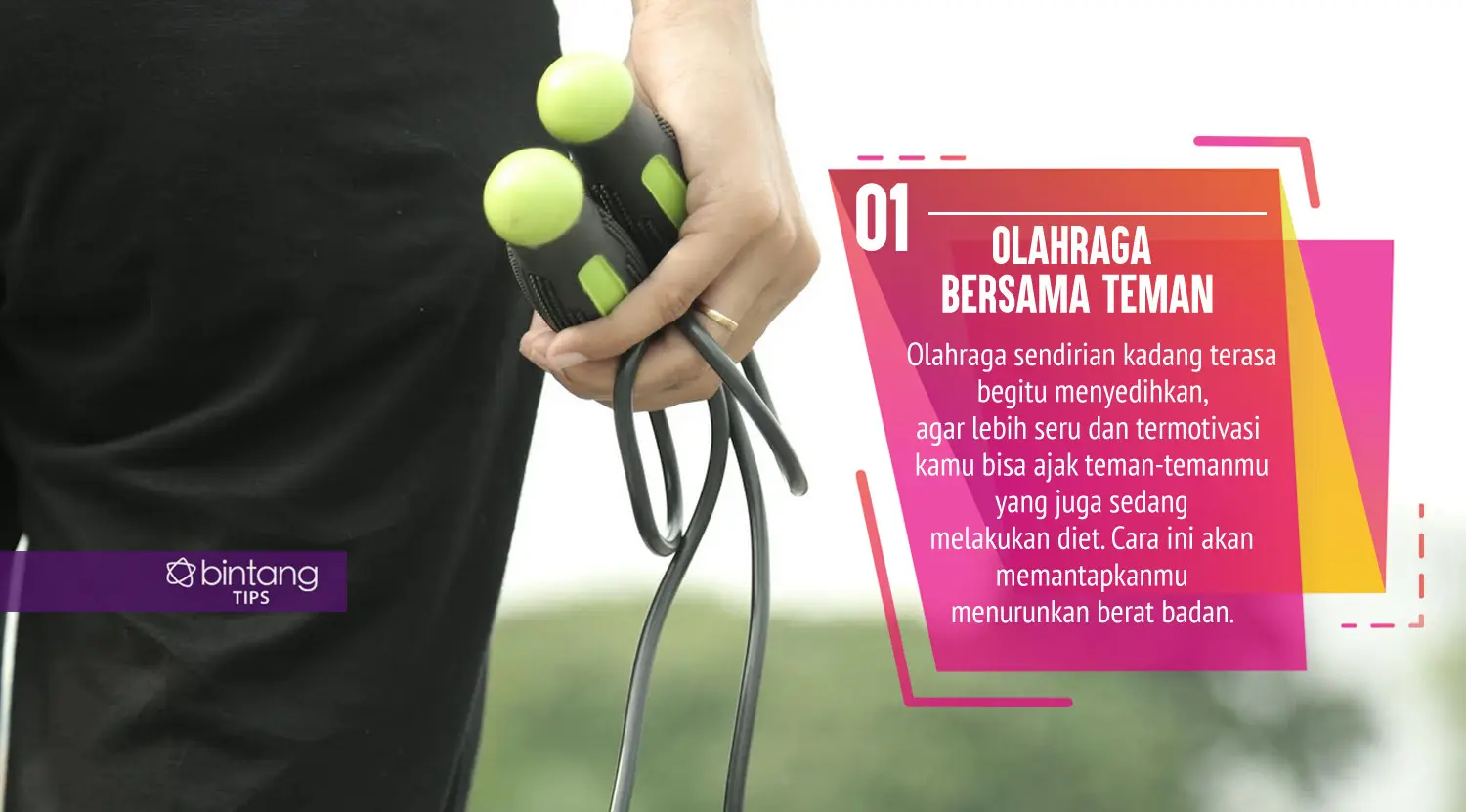Menurunkan berat badan lebih menyenangkan dengan cara ini. (Foto: Daniel Kampua, Digital Imaging: Nurman Abdul Hakim/Bintang.com)