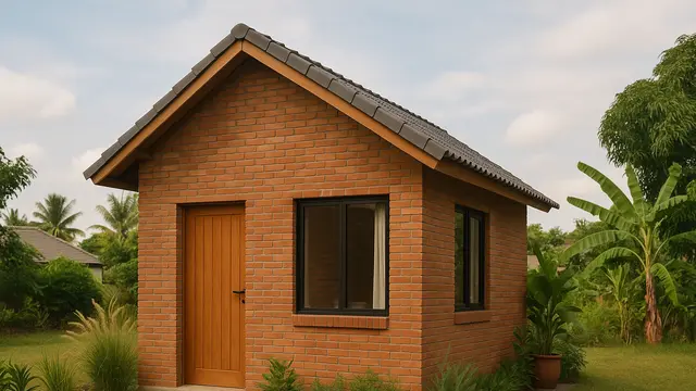 Model Rumah Kecil Tapi Cantik Dari Batu Bata Minimalis/Ilustrasi AI