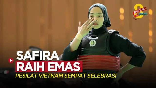 Berita video atlet pencak silat Indonesia Safira Dwi Meilani akhirnya dinyatakan meraih medali emas. Sebelumnya, sempat terjadi keputusan kontroversial dan pesilat Vietnam bahkan sudah selebrasi, Rabu (10/5/2023).