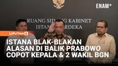 Presiden Prabowo Subianto mencopot Kepala Badan Gizi Nasional (BGN) Dadan Hindayana. Prabowo menegaskan punya catatan serius selama Dadan menjabat selama 1 tahun 9 bulan sebagai kepala BGN.