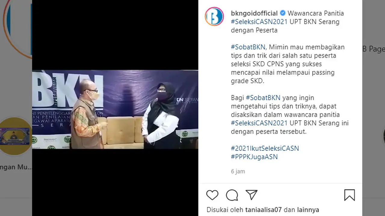 Peserta tes SKD CPNS 2021. Dok BKN