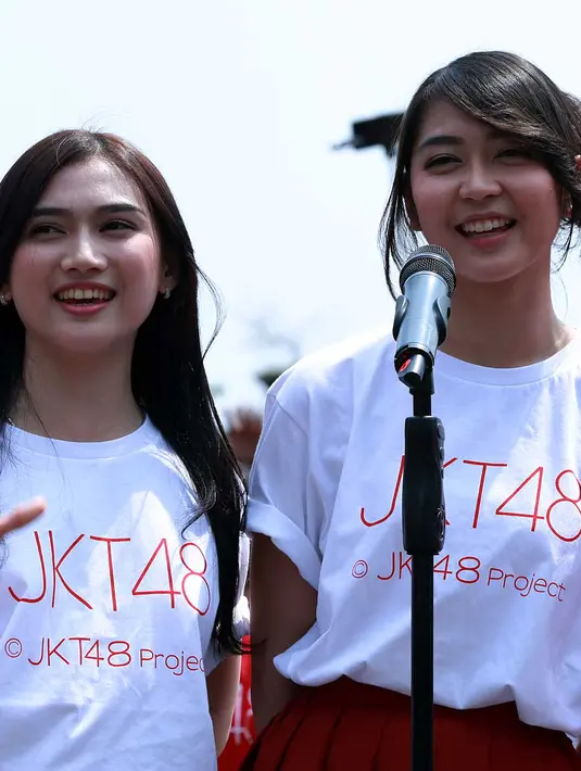 Acara yang dihelat JKT48 ini sekaligus untuk memperingati HUT RI ke-70. (Deki Prayoga/Bintang.com)