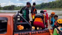 Penderita epilepsi tewas tenggelam di Sungai Serayu, Purbalingga. (Foto: Liputan6.com/Basarnas)