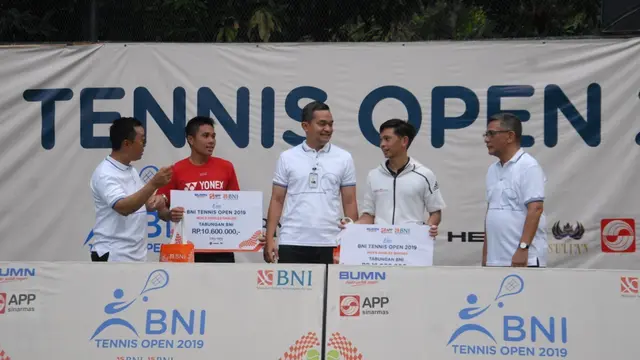 Petenis Unggulan Berjaya di Turnamen BNI Tennis Open 2019