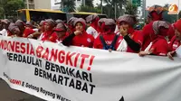 Kaum Ibu Dominasi Deklarasi `Dukung Jokowi` di Bundaran HI