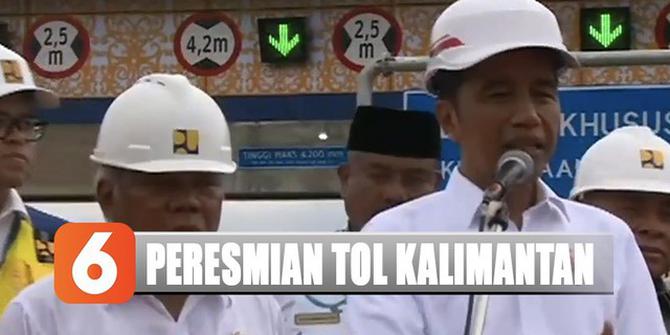 Harapan Jokowi Usai Tol Balikpapan-Samarinda Diresmikan