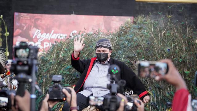 Menteri BUMN RI, Erick Thohir tentang kunjungan ke Monumen Bantarangin Ponorogo.