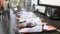 Sejumlah jenazah korban Tragedi Mina (REUTERS / Stringer)