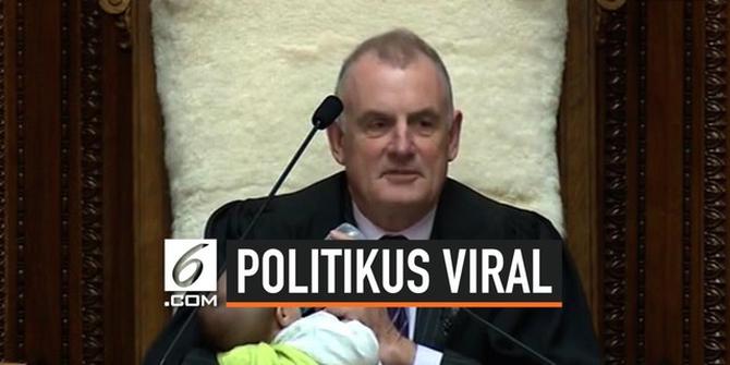 VIDEO: Viral, Politikus Selandia Baru Gendong Bayi di Sidang Parlemen