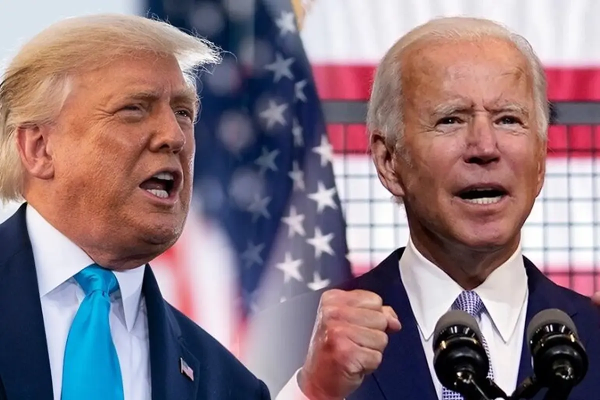 Kandidat calon presiden AS dalam pemilu 2020, Donald Trump dan Joe Biden.