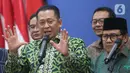 Bambang Soesatyo menerangkan bahwa agenda ini merupakan putusan para pimpinan MPR RI untuk berdiskusi mengenai masalah kebangsaan. (Liputan6.com/Angga Yuniar)