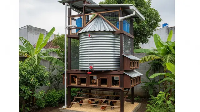 Kandang Ayam Multifungsi Sekaligus Tempat Penyimpanan Pakan