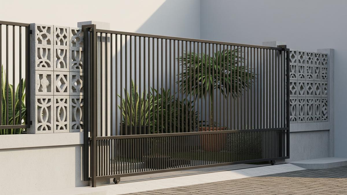 7 Model Pagar Roster Beton &amp; Besi Minimalis 2025, Solusi untuk Halaman Sempit