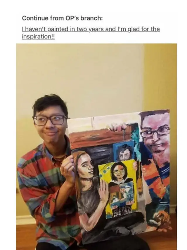 Lukisan berantai (Sumber: Twitter/@nick_kapur)