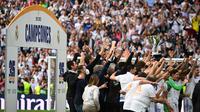 Real Madrid juara Liga Spanyol 2021/2022. (AFP/Gabriel Bouys)