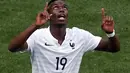 Paul Pogba berhasil mencatatkan namanya untuk kali pertama sebagai pencetak gol di ajang Piala Dunia 2014, (1/7/2014). (REUTERS/David Gray)